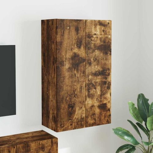 TV стенен шкаф Димян дъб 59,5 x 31 x 100 см Инженерно дърво
