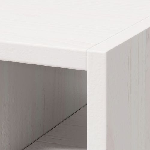 Винен рафт 2 pcs Бяло 56 x 25 x 56 cm Солидно борово дърво