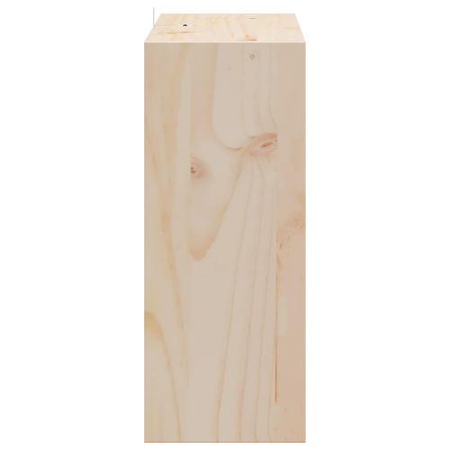Винен рафт 4 pcs Естествен 62 x 25 x 62 cm Солидно борово дърво
