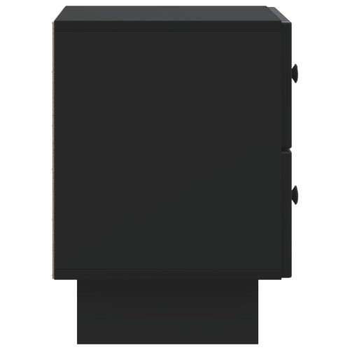 Нощен шкаф Черно 43 x 34,5 x 47,5 см Инженерна дървесина