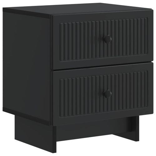 Нощен шкаф 2 pcs Черно 43 x 34,5 x 47,5 см Инженерна дървесина