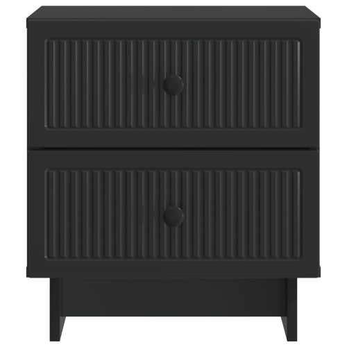 Нощен шкаф 2 pcs Черно 43 x 34,5 x 47,5 см Инженерна дървесина