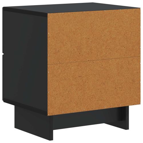 Нощен шкаф 2 pcs Черно 43 x 34,5 x 47,5 см Инженерна дървесина