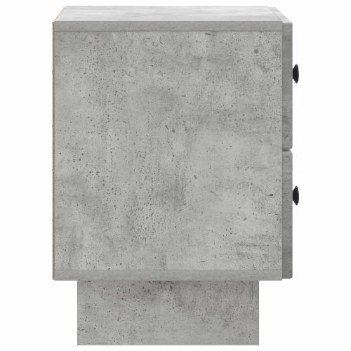 Нощен шкаф Бетонно сиво 43 x 34,5 x 47,5 см Инженерна дървесина
