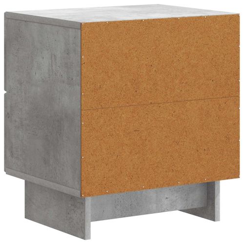 Нощен шкаф Бетонно сиво 43 x 34,5 x 47,5 см Инженерна дървесина