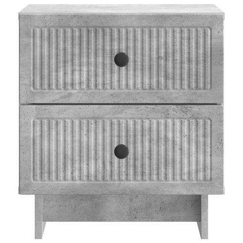 Нощен шкаф с чекмедже 2 pcs Бетонно сиво 43 x 34,5 x 47,5 см