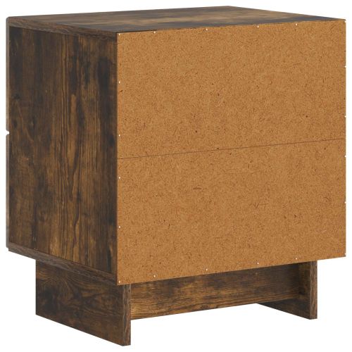 Нощен шкаф с чекмедже 2 pcs Опушен дъб 43 x 34,5 x 47,5 см