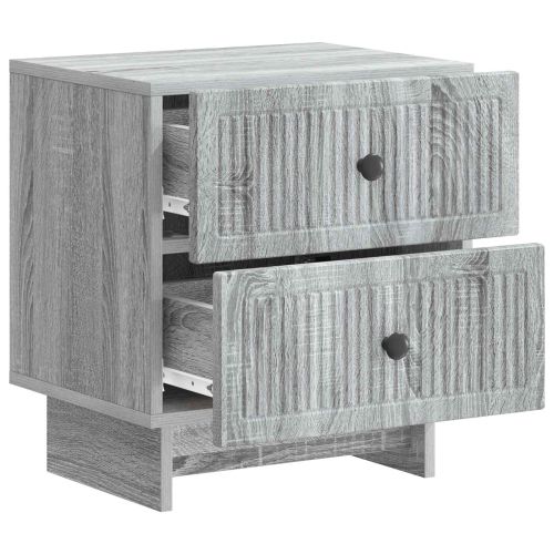 Нощен шкаф Сива сонома 43 x 34,5 x 47,5 см Инженерна дървесина