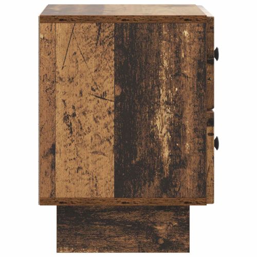 Нощен шкаф с чекмедже 2 pcs Старо дърво 43 x 34,5 x 47,5 см