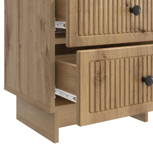 Нощен шкаф с чекмедже 2 pcs Дъб артизан 43 x 34,5 x 47,5 см