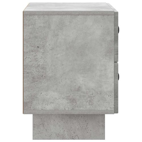 Нощен шкаф Бетонно сиво 62 x 34,5 x 47,5 см Инженерна дървесина