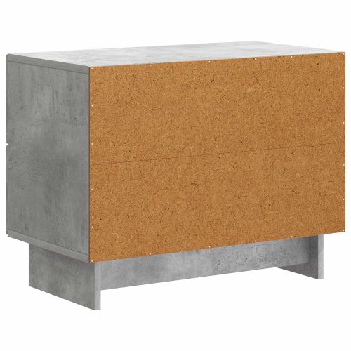 Нощен шкаф Бетонно сиво 62 x 34,5 x 47,5 см Инженерна дървесина