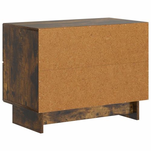 Нощен шкаф Опушен дъб 62 x 34,5 x 47,5 см Инженерна дървесина