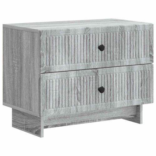 Нощен шкаф Сива сонома 62 x 34,5 x 47,5 см Инженерна дървесина
