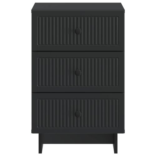 Нощен шкаф Черно 43 x 41 x 66,5 см Инженерна дървесина