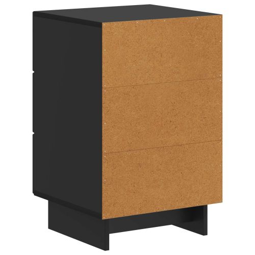 Нощен шкаф Черно 43 x 41 x 66,5 см Инженерна дървесина
