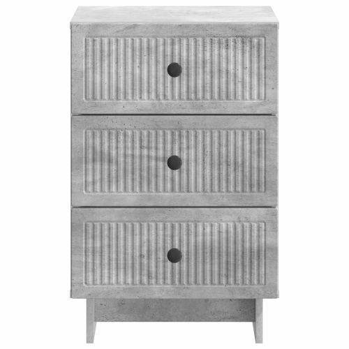 Нощен шкаф Бетонно сиво 43 x 41 x 66,5 см Инженерна дървесина