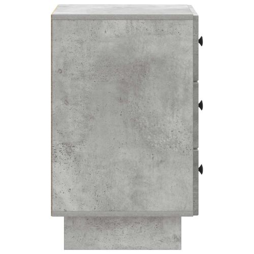 Нощен шкаф Бетонно сиво 43 x 41 x 66,5 см Инженерна дървесина
