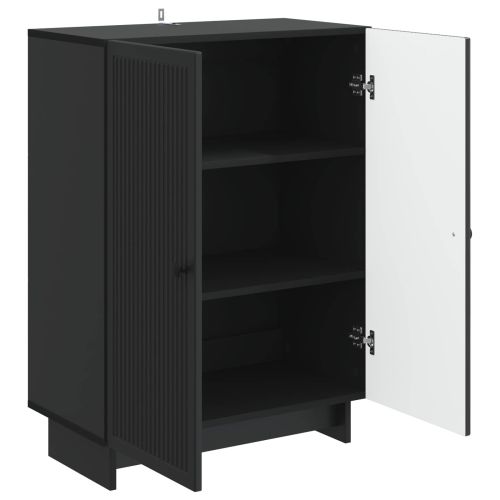 Служебен шкаф Черно 66 x 34,5 x 90 см Инженерна дървесина