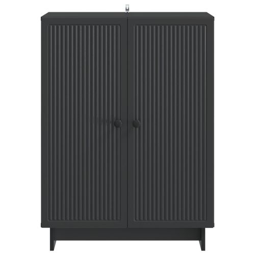 Служебен шкаф Черно 66 x 34,5 x 90 см Инженерна дървесина