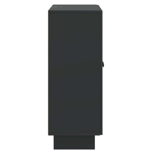 Служебен шкаф Черно 66 x 34,5 x 90 см Инженерна дървесина