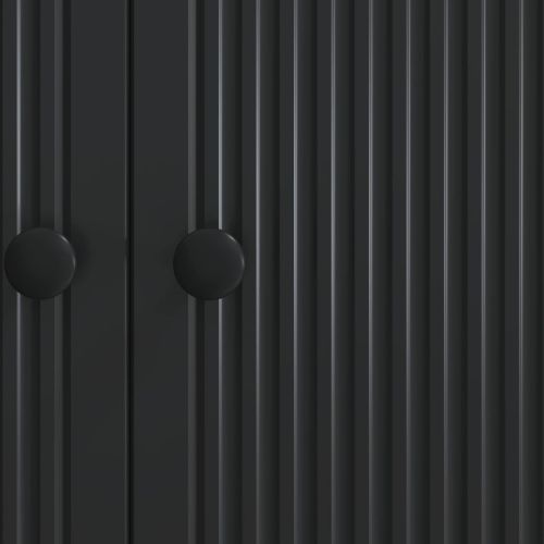 Служебен шкаф Черно 66 x 34,5 x 90 см Инженерна дървесина