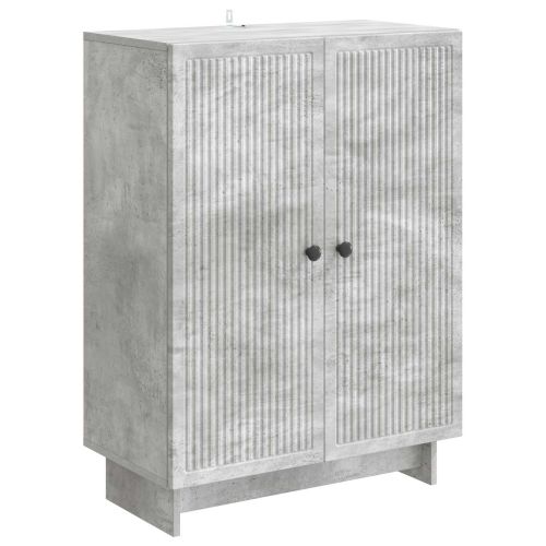 Служебен шкаф Бетонно сиво 66 x 34,5 x 90 см