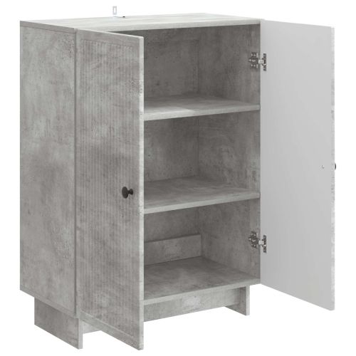 Служебен шкаф Бетонно сиво 66 x 34,5 x 90 см