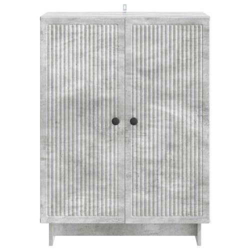 Служебен шкаф Бетонно сиво 66 x 34,5 x 90 см