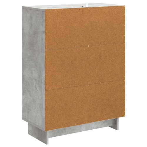 Служебен шкаф Бетонно сиво 66 x 34,5 x 90 см