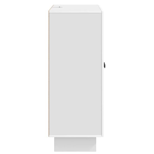 Служебен шкаф Бял гланц 66 x 34,5 x 90 см Инженерна дървесина