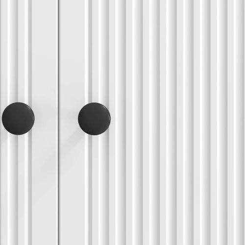 Служебен шкаф Бял гланц 66 x 34,5 x 90 см Инженерна дървесина