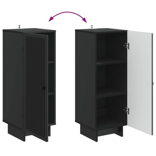 За шкафове Черен 33 x 34,5 x 90 см Инженерен дървен материал