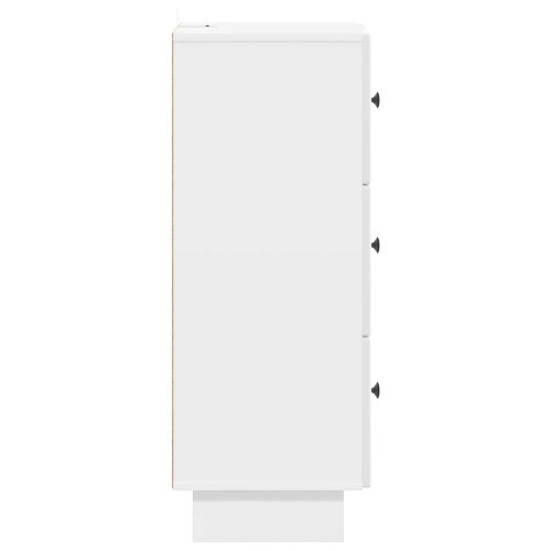 Чекмеджетен шкаф Бял гланц 33 x 34,5 x 90 см