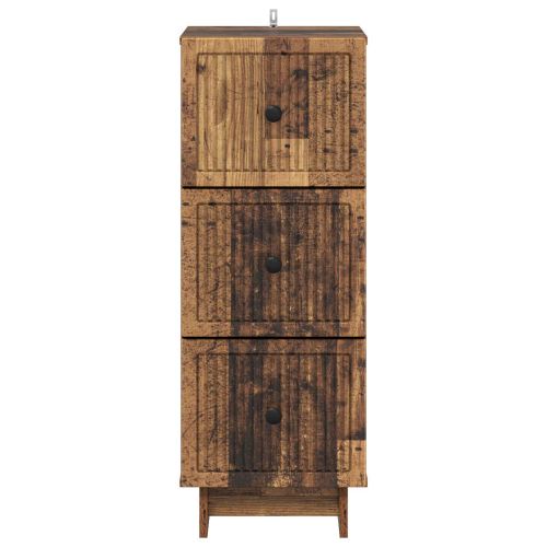 Чекмеджетен шкаф Старо дърво 33 x 34,5 x 90 см