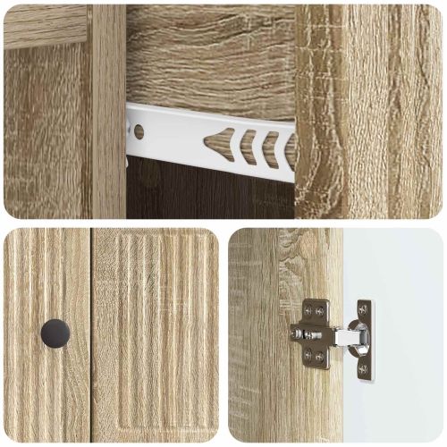 Служебен шкаф Дъб сонома 66 x 34,5 x 90 см Инженерна дървесина