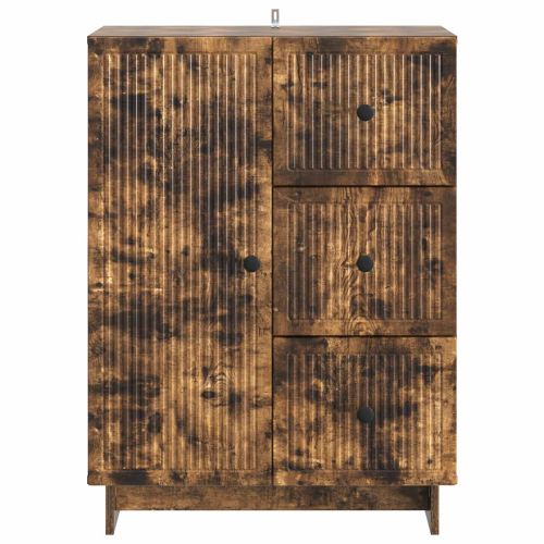 Служебен шкаф Опушен дъб 66 x 34,5 x 90 см Инженерна дървесина