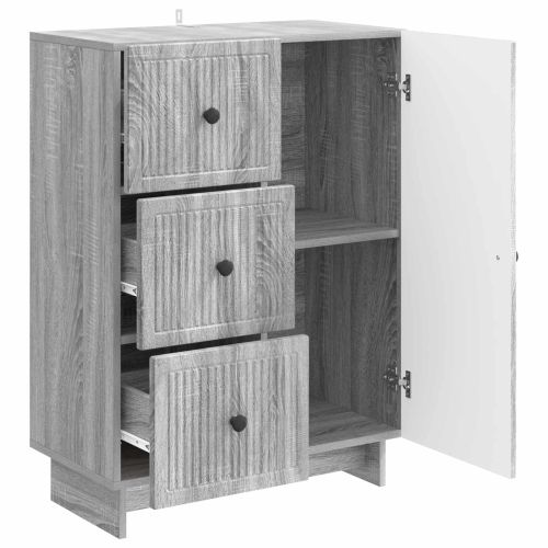 Служебен шкаф Сива сонома 66 x 34,5 x 90 см Инженерна дървесина