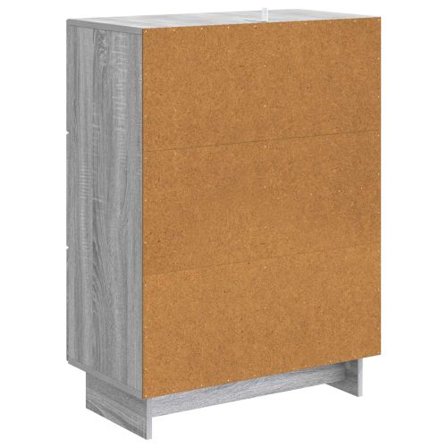 Служебен шкаф Сива сонома 66 x 34,5 x 90 см Инженерна дървесина