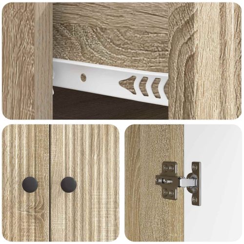 Служебен шкаф Дъб сонома 66 x 34,5 x 90 см Инженерна дървесина