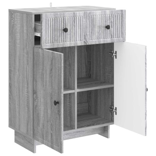 Служебен шкаф Сива сонома 66 x 34,5 x 90 см Инженерна дървесина