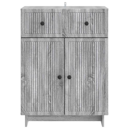 Служебен шкаф Сива сонома 66 x 34,5 x 90 см Инженерна дървесина