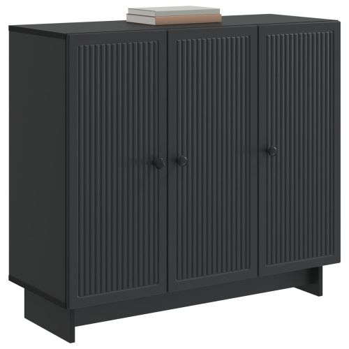 Служебен шкаф Черно 89 x 34,5 x 80 см Инженерна дървесина