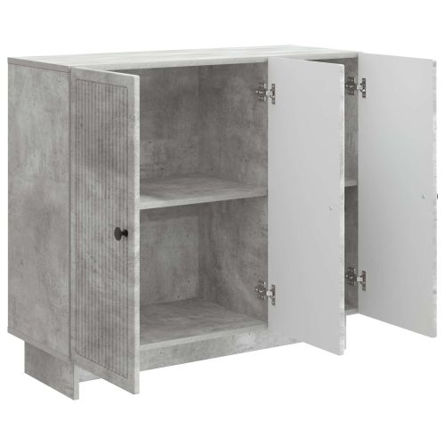 Служебен шкаф Бетонно сиво 89 x 34,5 x 80 см