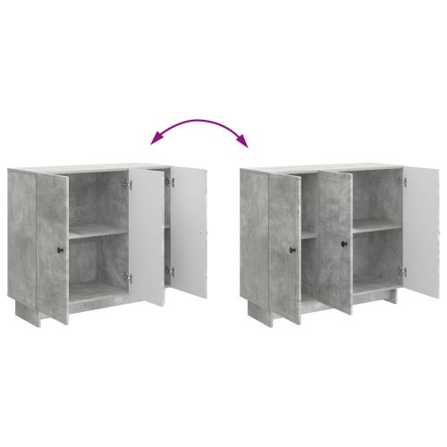 Служебен шкаф Бетонно сиво 89 x 34,5 x 80 см