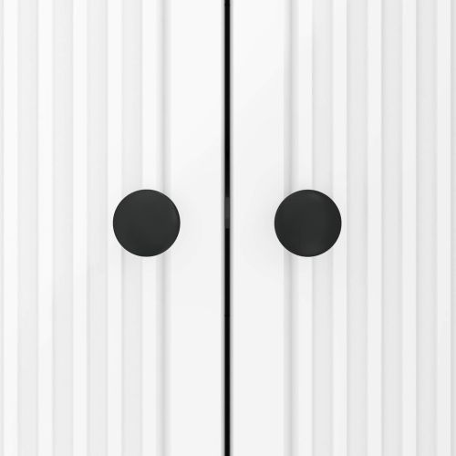 Служебен шкаф Бял гланц 89 x 34,5 x 80 см Инженерна дървесина