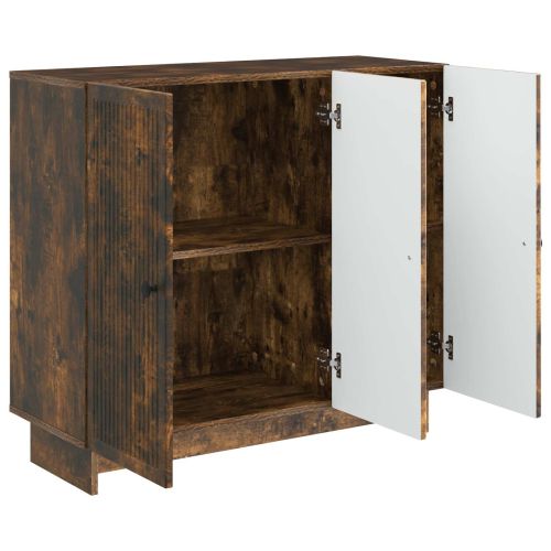 Служебен шкаф Опушен дъб 89 x 34,5 x 80 см Инженерна дървесина