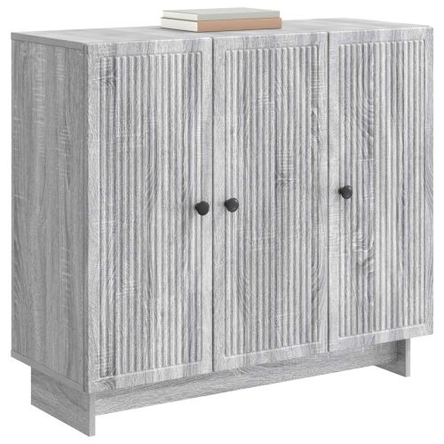 Служебен шкаф Сива сонома 89 x 34,5 x 80 см Инженерна дървесина