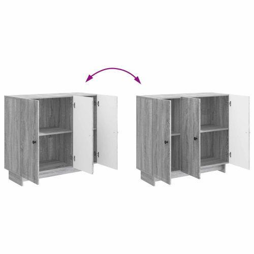 Служебен шкаф Сива сонома 89 x 34,5 x 80 см Инженерна дървесина