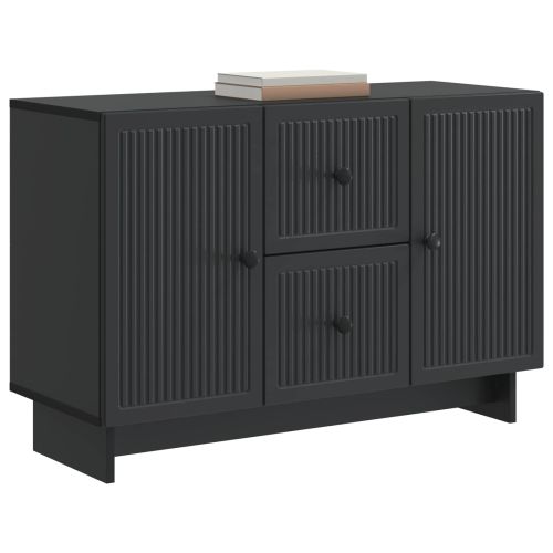 Служебен шкаф Черно 89 x 34,5 x 60 см Инженерна дървесина